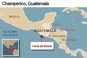 Na Guatemala ocorreu um terremoto de magnitude 6,2 e no Brasil poucos receberam esta notícia.